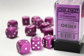 Opaque 16mm d6 Lt Purple/white Dice Block (12 dice) Opaque 16mm d6 Lt Purple/white Dice Block (12 dice)