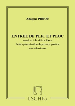 Piriou Plic Et Ploc N 1 (Entree-Pieces Faciles 1 Pos) Violin and Piano