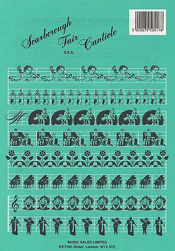 Scarborough fair / Canticle for female chorus (SSA) and piano score