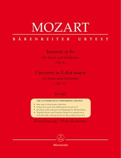 Konzert Es-Dur Nr.4 KV495 für Horn und Orchester für Horn und Klavier