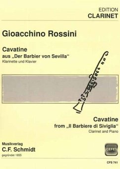 Cover Cavatine aus Der Barbier von Sevilla für Klarinette und Klavier