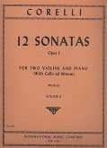 12 Sonatas op.1 vol.2 (nos.4-6) for 2 violins and piano (violoncello ad lib) parts