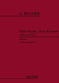 Vissi d'arte, vissi d'amore dall'opera Tosca per soprano e pianoforte (it)