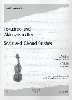 Tonleiter- und Akkordstudien für Violine Band 1 Umfang der 1. Lage