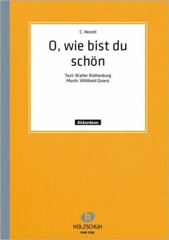 Cover Quanz, W. O wie bist du schön Akkordeon