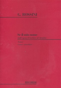 Se il mio nome saper dall' opera Il barbiere di Siviglia per tenore e pianoforte