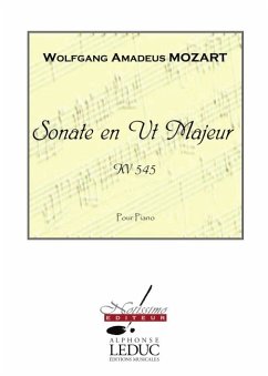 Cover MOZART SONATE EN UT MAJEUR KV545 PIANO