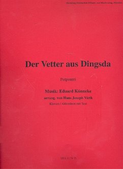 Cover Der Vetter aus Dingsda: Großes Potpourri für Klavier