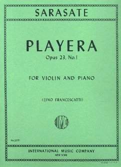 Cover PLAYERA OP.23,1 FOR VIOLIN AND PIANO FRANCESCATTI, ZINO, ED
