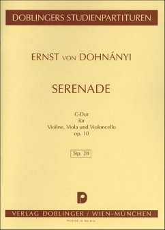 Serenade C-Dur op.10 für Streichtrio Studienpartitur