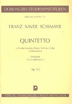 Cover Quintett für Flöte, Oboe, Violine, Viola und Violoncello Studienpartitur