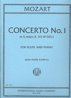 Cover Concerto G major KV313 no.1 for flute and piano