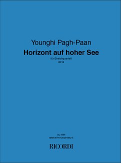 Cover Younghi Pagh-Paan, Horizont auf hoher See Streichquartett Buch
