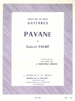 Cover Pavane op.50 pour 1 ou 2 guitares partition