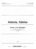 Adeste fideles für Gesang und Orgel (Harmonium, Klavier)