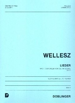 Cover Lieder op.22 nach Dichtungen von Stefan George für mittlere Singstimme und Klavier