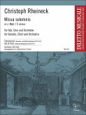 Missa solemnis für Soli, gem Chor und Orchester Stimmensatz (Streicher 2-2-1-1-1)