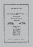 Antonio Sacchini, Quartetto III In Do Maggiore Streichquartett Partitur + Stimmen