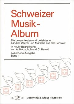 Cover Schweizer Musikalbum Band 1 für Akkordeon (mit 2. Akkordeon, C- und B-Stimme)