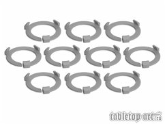 Cover Squad Marker - 32mm Silver (10)