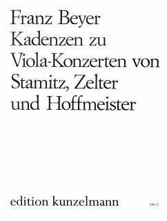Cover Kadenzen zu Viola-Konzerten von Stamitz, Zelter und Hoffmeister