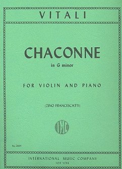 Cover Chaconne g minor for violin and piano