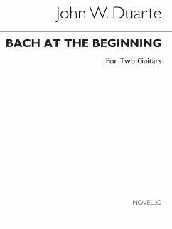 Cover Duarte, Bach At The Beginning For Two Guitars 2 Gitarren Buch