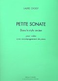 Petite sonate dans le style ancien pour violon et piano