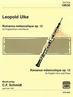 Cover Romance melancolique op. 12 für Englischhorn und Klavier