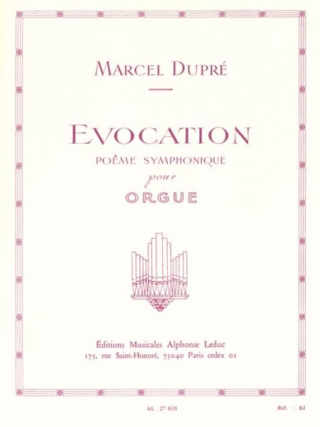 Evocation Počme symphonique op.37 pour orgue Evocation Počme symphonique op.37 pour orgue
