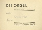 Aphorismen für Orgel Aphorismen für Orgel