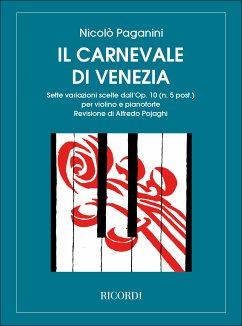 Cover Il carnevale di Venezia op.10 7 variazioni scelte per violino e pianoforte