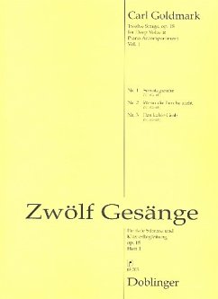 12 Gesänge op.18 Band 1 für tiefe Stimme und Klavier