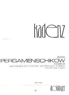 Cover Kadenz zum Konzert B-Dur für Violoncello und Orchester von Michael Haydn für Violoncello