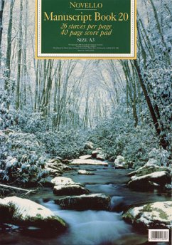 Cover Novello Manuscript Book 20: A3 - Score Buch