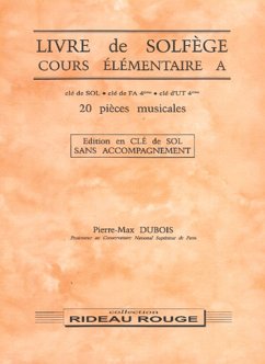 Cours Élémentaire A Solfčge Buch Cover Cours Élémentaire A Solfčge Buch