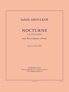 Nocturne pour mezzo-soprano et piano