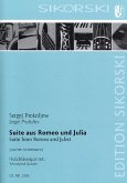 Suite aus Romeo und Julia für Flöte, Oboe, Klarinette in A, Horn und Fagott, Partitur und Stimmen