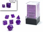 BorealisŽ Mini-Polyhedral Royal Purple/gold Luminary7-Die Set