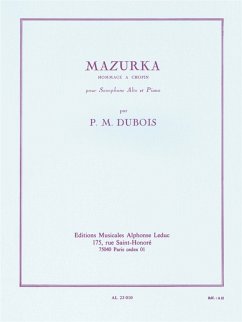 Mazurka pour saxophone alto et piano