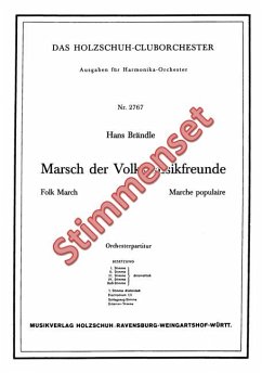 Cover Brändle, Hans Marsch der Volksmusikfreunde Akkordeonorchester Stimmenset