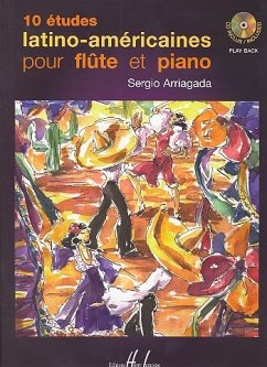 Cover 10 études latino-americaines vol.1 (+CD) pour flűte et piano