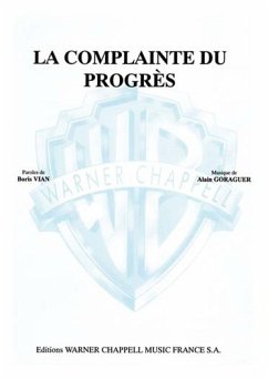 Boris Vian, La Complainte du Progrčs Vocal and Piano Buch Cover Boris Vian, La Complainte du Progrčs Vocal and Piano Buch