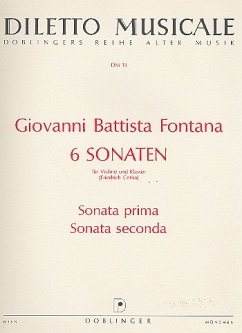 Cover 6 Sonaten Band 1 (Nr.1-2) für Violine und Bc