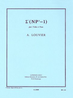 Cover LOUVIER SIGMA (NP2-1) VIOLON ET PIANO