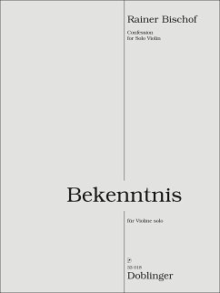 Cover Bekenntnis für Violine