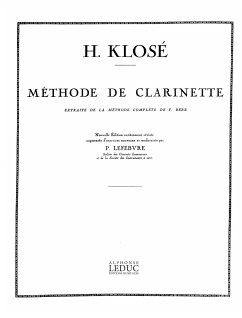 Cover METHODE DE CLARINETTE EXTRAITE DE LA METHODE COMPLETE DE F. BERR LEFEBURE, ED. XY
