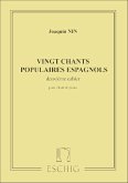 J.M. Nin-Culmell 20 Chants Populaires Esp. Vol 2 Chant-Piano Vocal and Piano