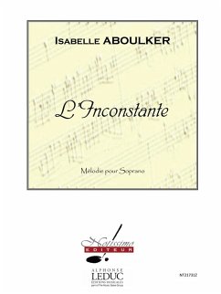 Cover ABOULKER INCONSTANTE CHANT (SOPRANO) ET PIANO