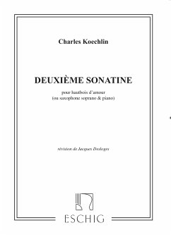 Cover Sonatine op.194,2 pour hautbois d'amour (saxophone soprano) et piano partition